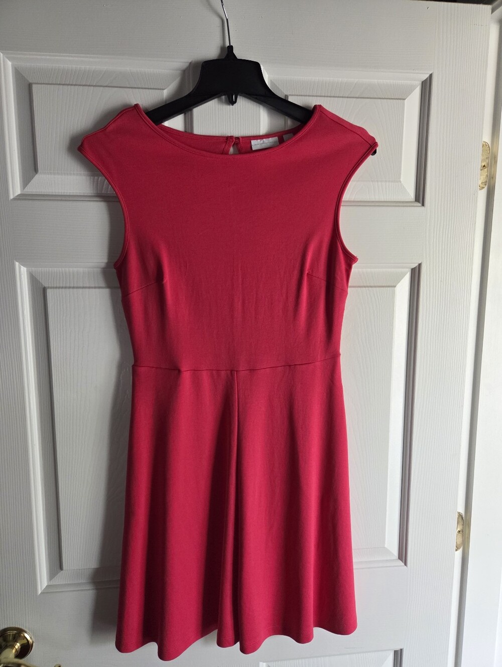 New York & Company Sleeveless Hot Pink Skater Dress